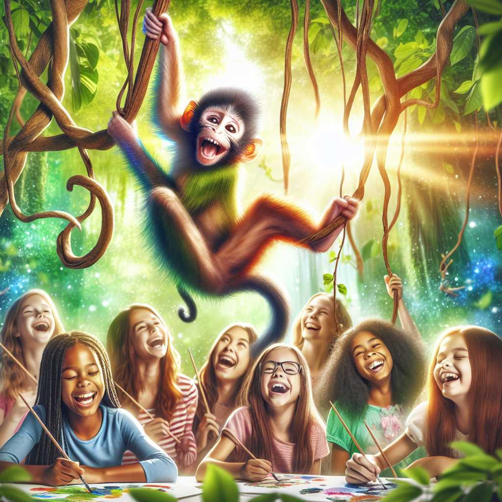 Illustration for Aynur and Ahu's Jungle Adventure - Page 4