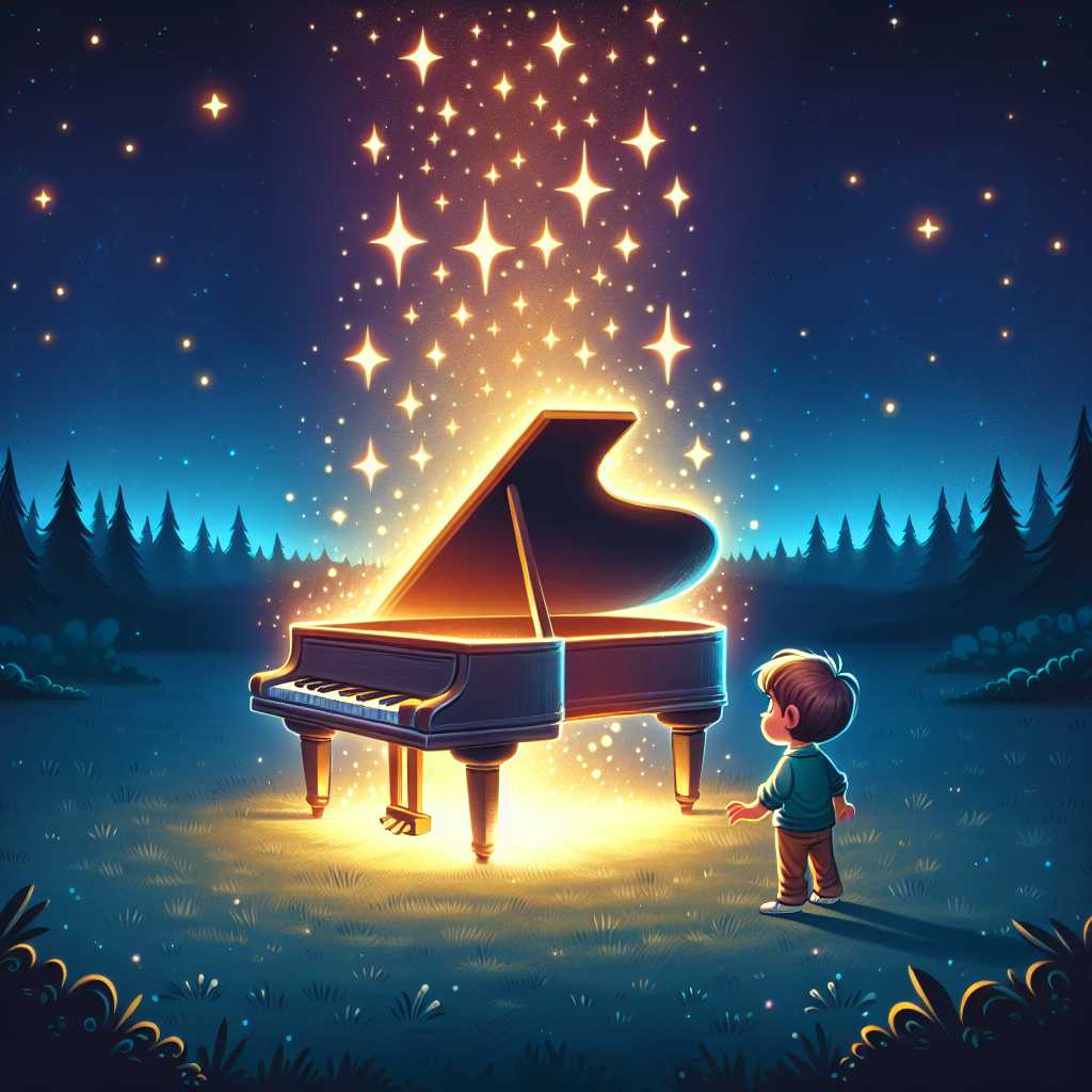 Illustration for Gumush's Piano Adventure - Page 1