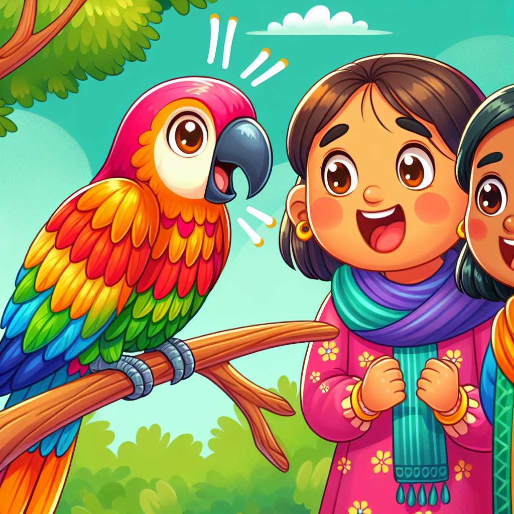 Illustration for Aynur and Ahu's Jungle Adventure - Page 2