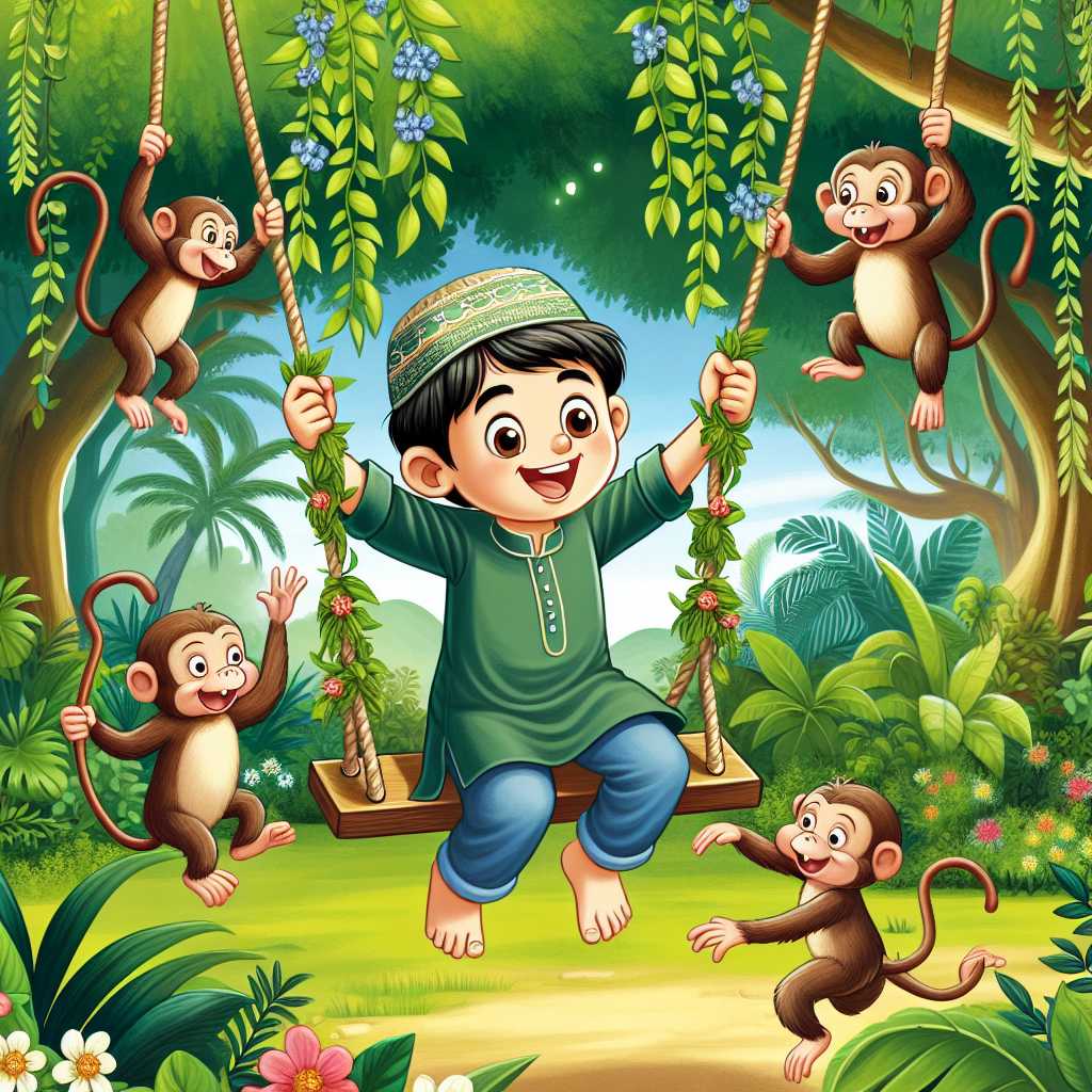 Illustration for Murad's Monkey Adventure - Page 3