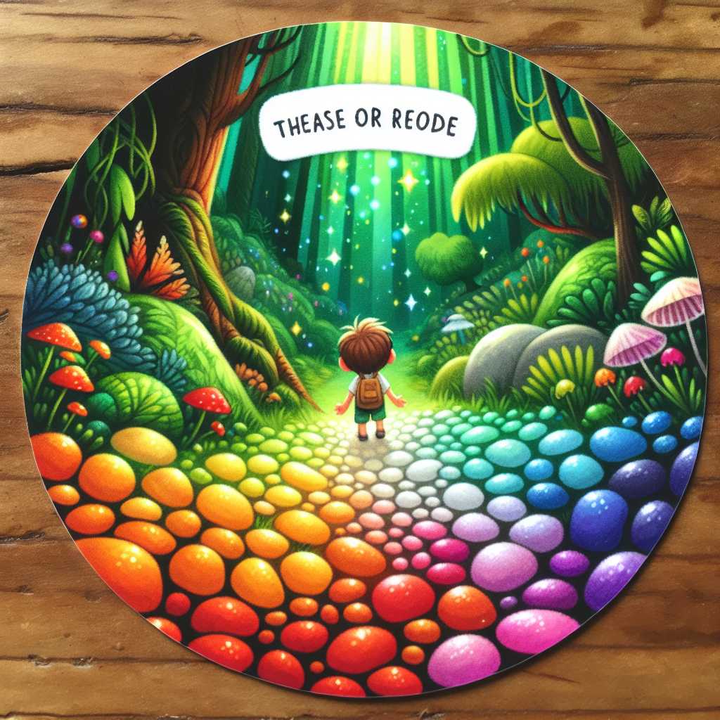 Illustration for Jamie and the Rainbow Pebbles - Page 1