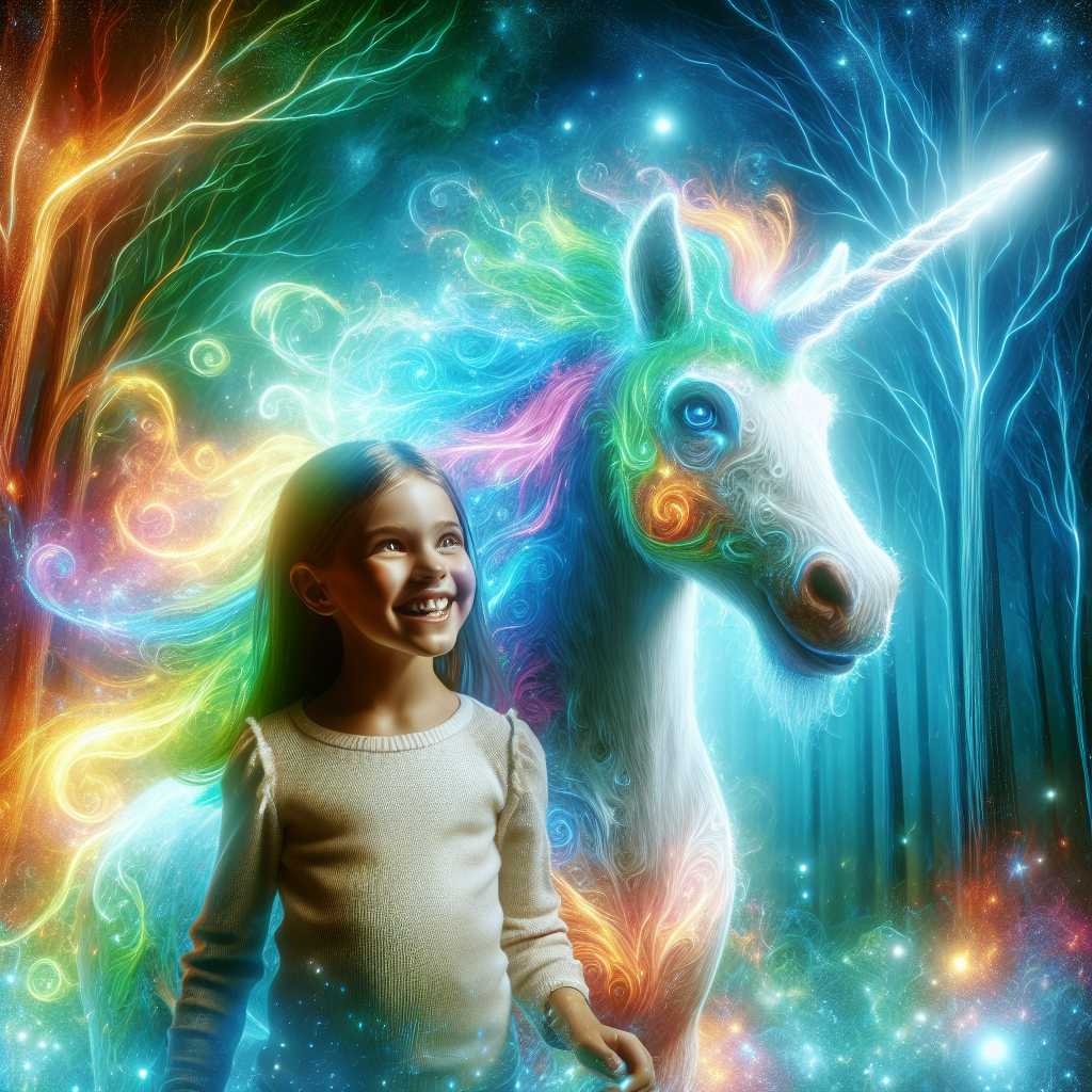 Illustration for Leia's Unicorn Adventure - Page 1