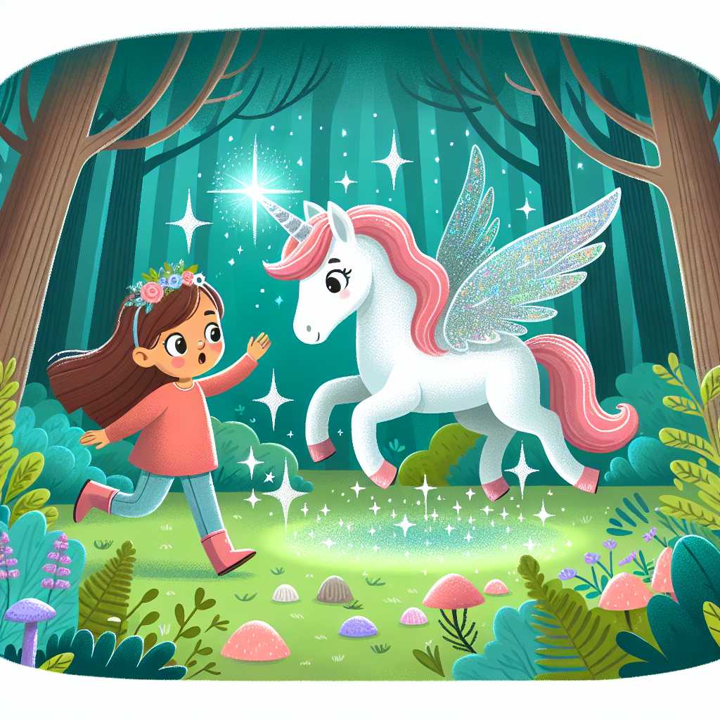 Illustration for Leia's Unicorn Adventure - Page 1