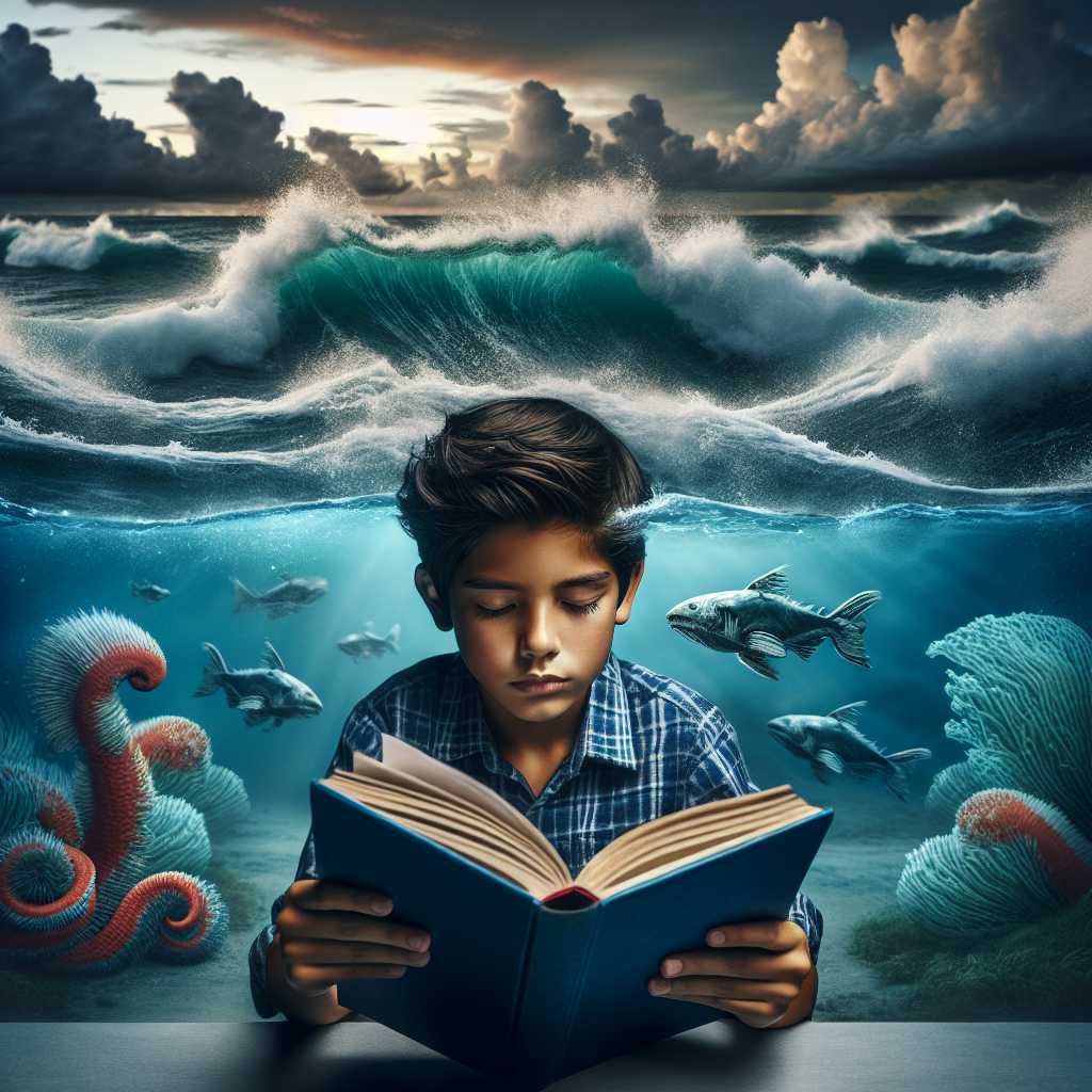 Illustration for Javid's Ocean Adventure - Page 1